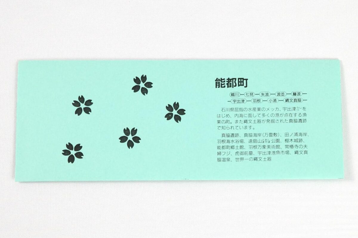 紙袋の裏面。